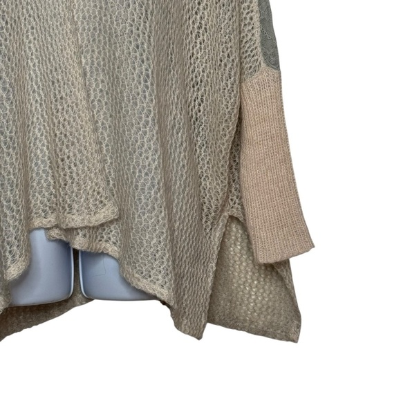 Free People Lace Back Inset Knit Oversized Cardigan Sweater SZ. XS - Picture 9 of 16